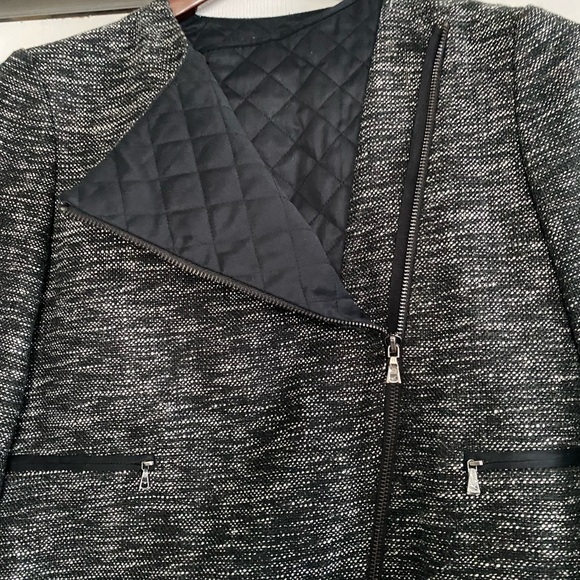 Anne Klein Black and White Tweed Blazer - Picture 2 of 10